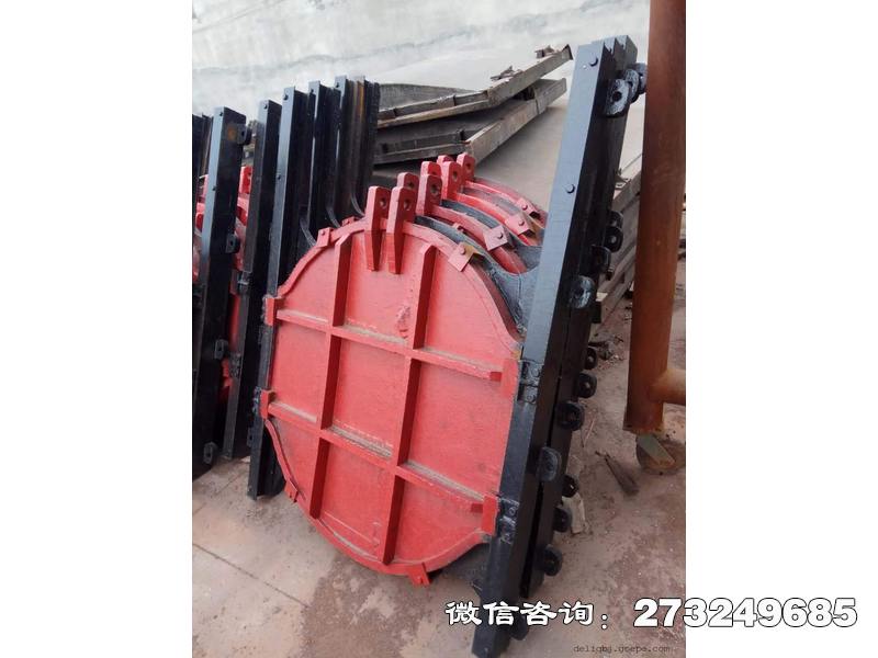 滴道排水铸铁镶铜圆闸门